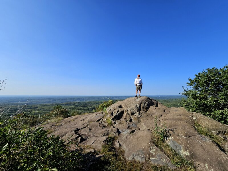 On the summit of Ely's Peak.