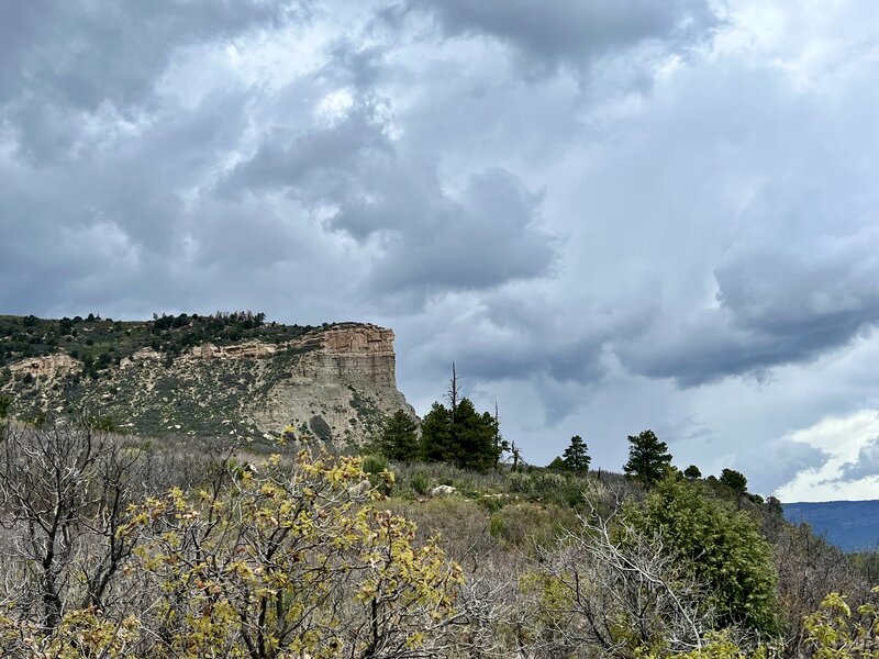 View of Perins Peak from the Cliffrock Loop.