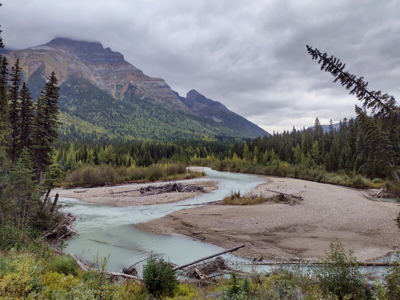McGregor River. Looking upstream to the northeast.