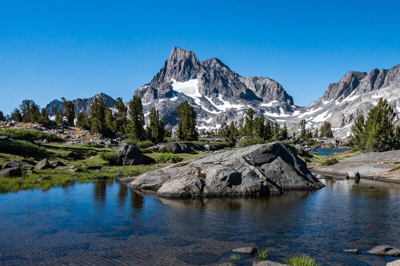 Day 5/13 on the JMT south at Island Pass.