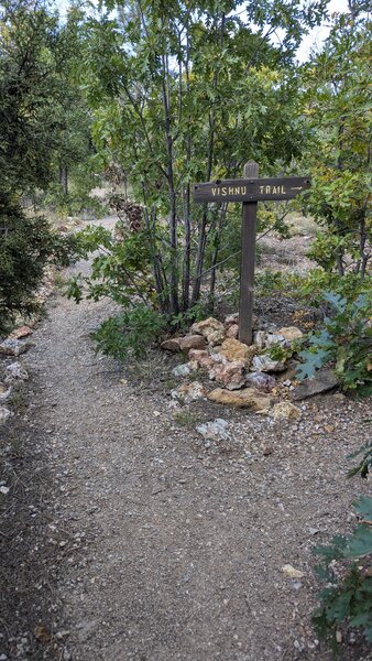 Vishnu Trail sign