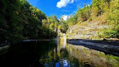 Enfield Falls swimming hole.