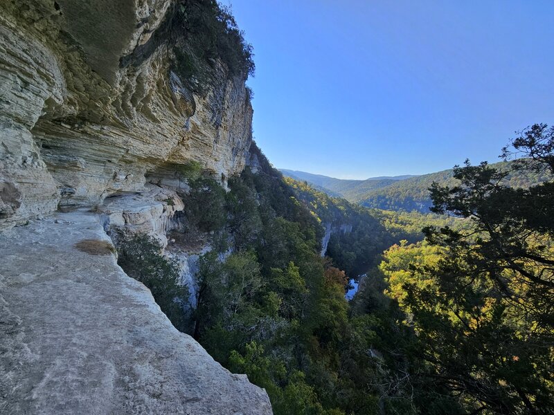 The Buffalo River from the Goat Trail on Big Bluff.