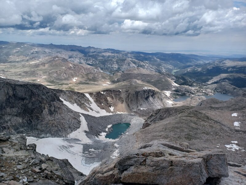 Wind River Glacier seen at the summit.