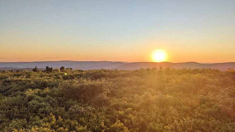 Sunset from the Blueberry Trail.