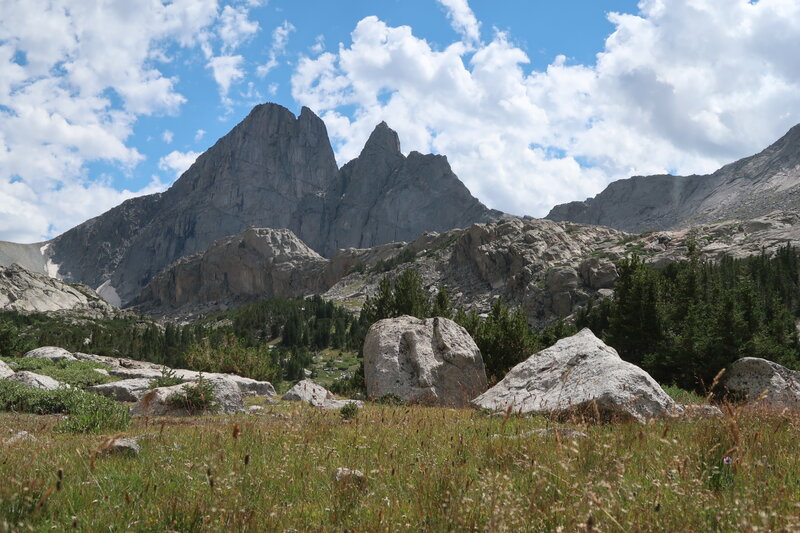 East Temple and Steeple Peak from the Black Joe drainage.