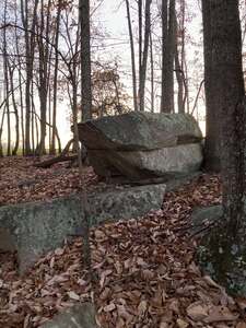 Landmark rock feature.