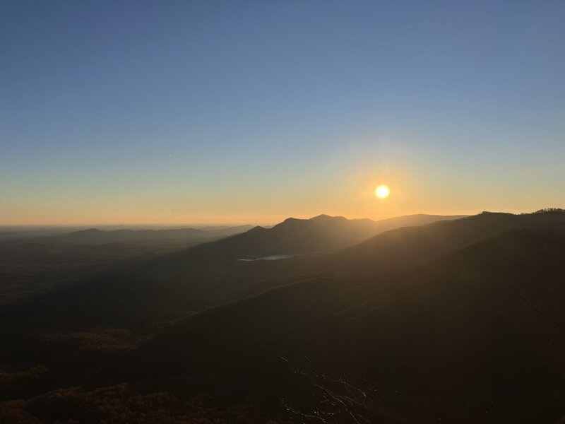 Looking towards Table Rock Mountain, from the top of Caesar's Head.