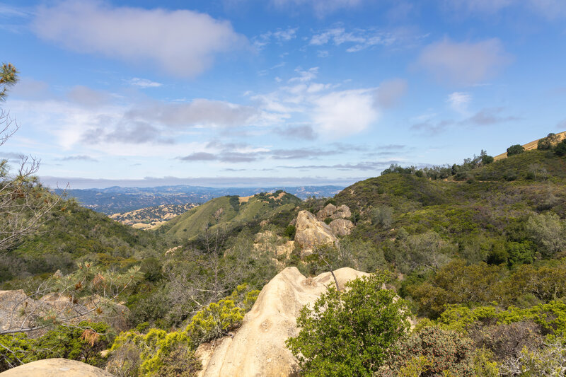 View from Civilian Conservation Corps Trail towards Sentinel Rock