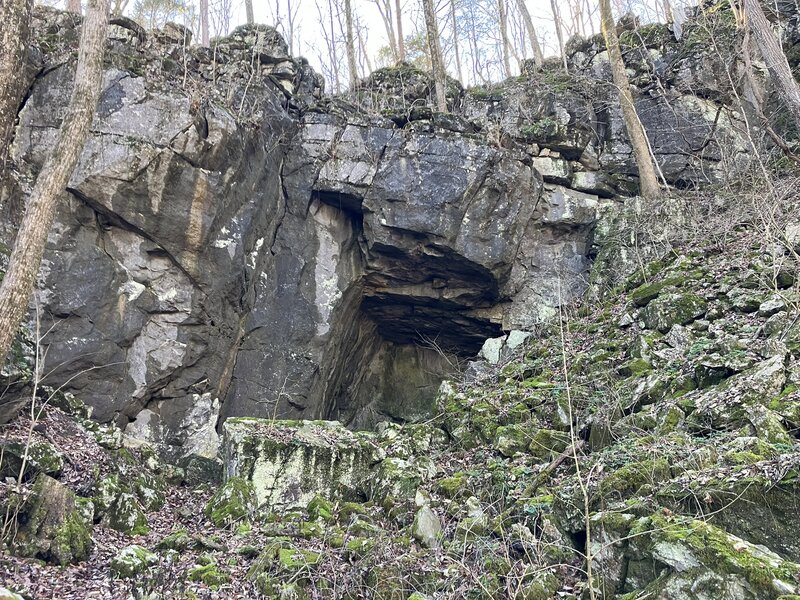 The entrance to Frick's Cave.