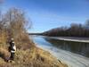 View of the Minnesota River in winter.