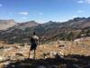 Enjoying the view from the Flat Creek - Granite Creek pass.