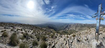 View from the mountain top of Cielo.