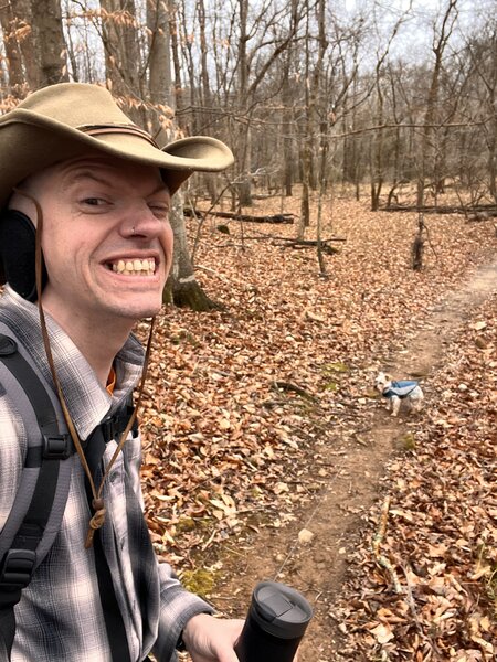 Short piece of the trail in winter.