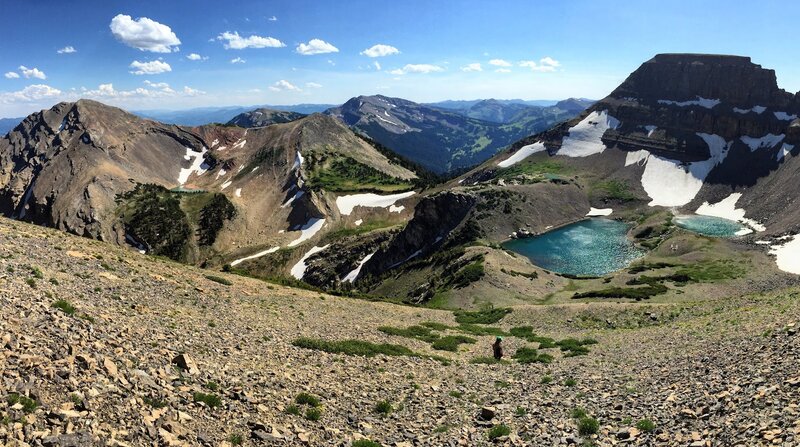 Coyote Lakes and Mount Hunt.