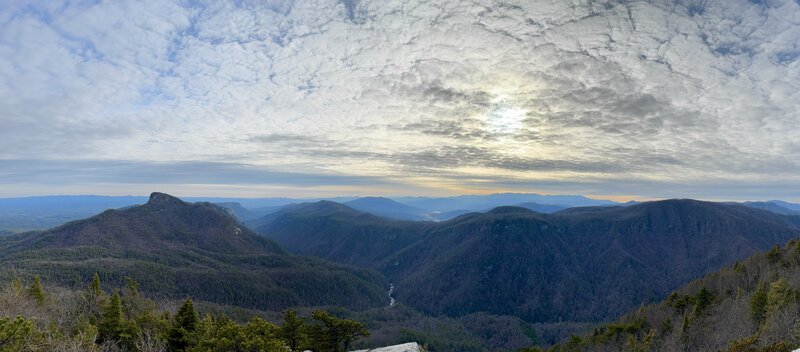 Table Rock View from Hawksbill Summit.