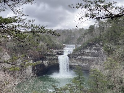 View of DeSoto Falls from the Overlook Trail.