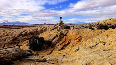 Looking South from Wild Horse Window Trail.