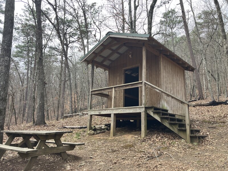 Weogufka Creek Shelter (built 2014).