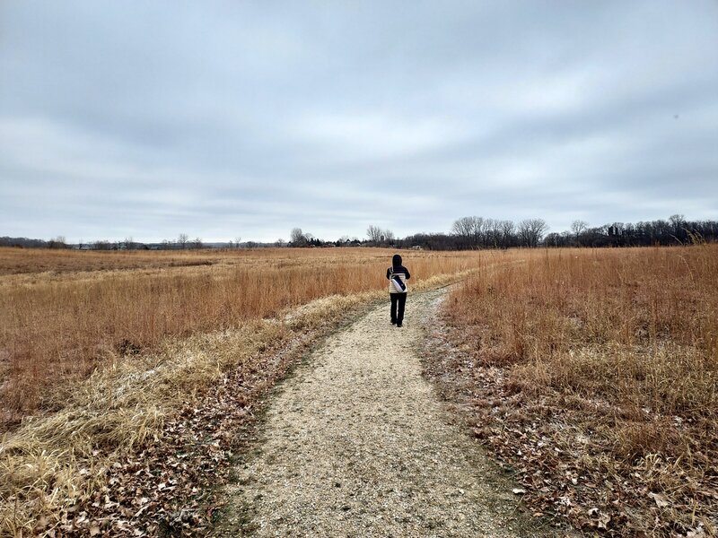 On the Water Lily Trail in the winter.