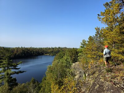Another overlook of Ennis Lake.