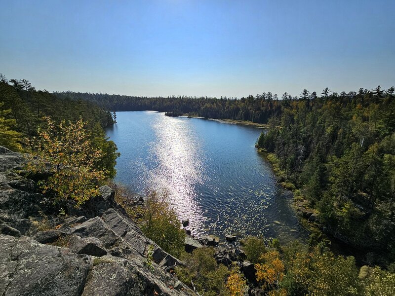Ennis Lake from a good lunch spot.