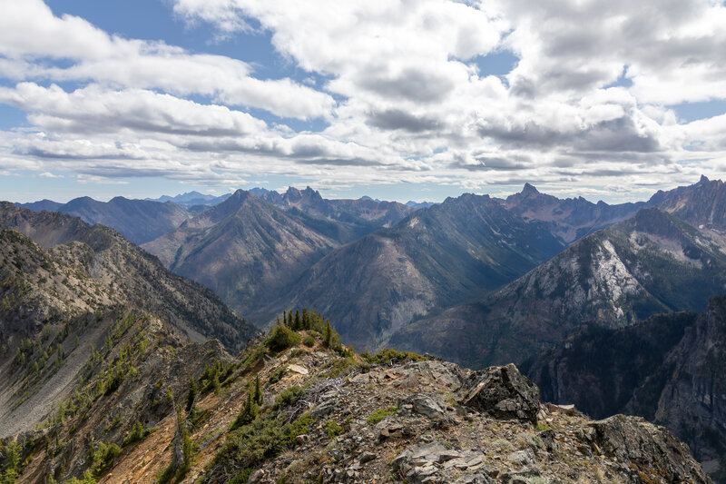 Looking south from Grasshopper Peak.
