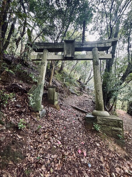 Torii gate on Kuroiwa Shrine Trail.