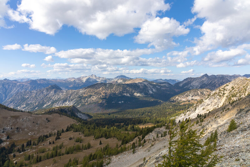 View northwest from Switchback Mountain.