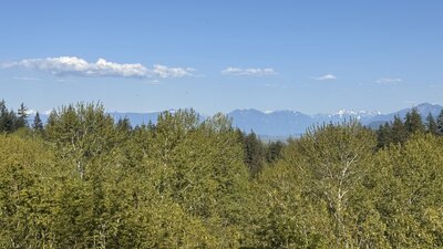 Cascade Mountains ridgeline from east side of Rock Candy Lookout.