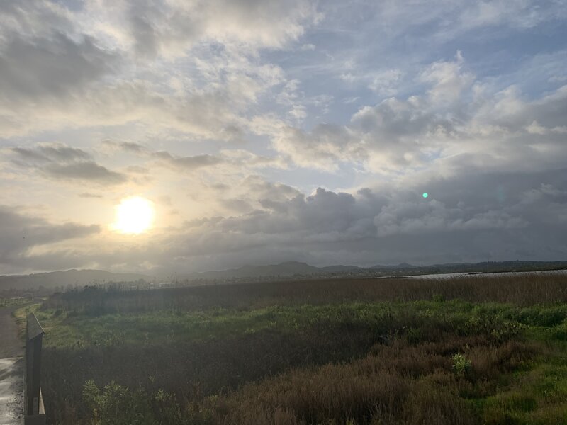Sunrise on Landfill Loop.