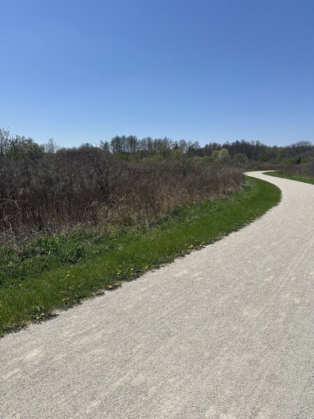 Crushed gravel trail.
