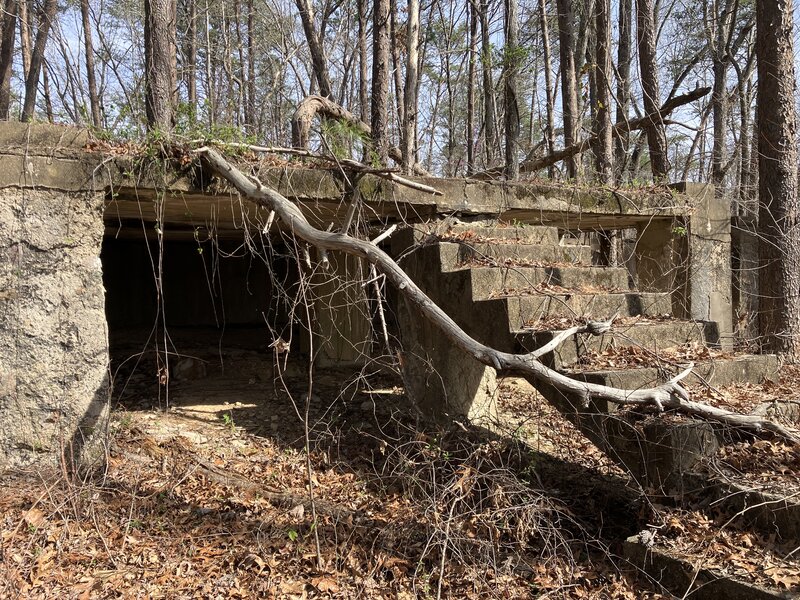 What's left of the old mine.
