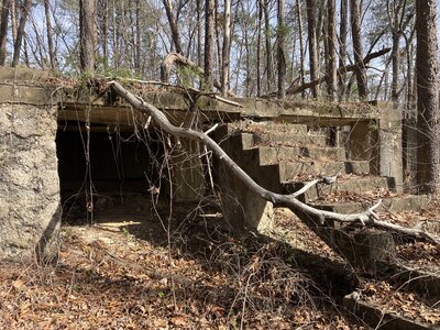 What's left of the old mine.