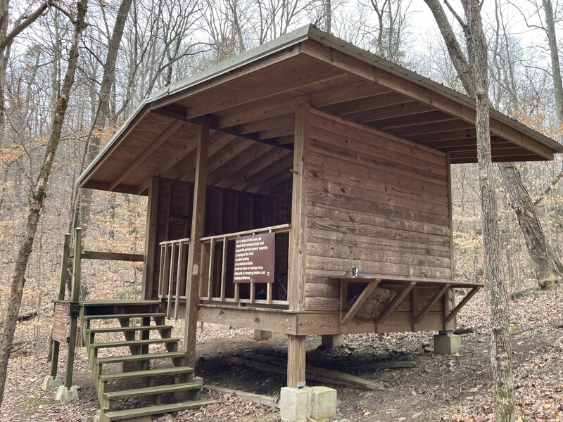 Hawkin's Hollow Shelter.