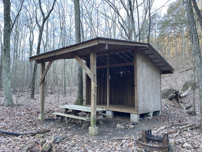 Spring Creek Shelter.