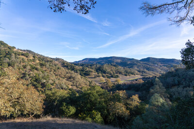 Sunset over Moore Creek Park.