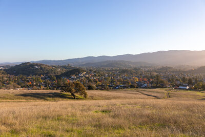 Northern Novato from Mount Burdell Open Space Preserve.