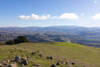 Sunol across the grassy hills of Sunol Ridge.