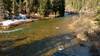 The Coeur d'Alene River looking downstream from the Forest Service Road #412 bridge at Jordan Camp.