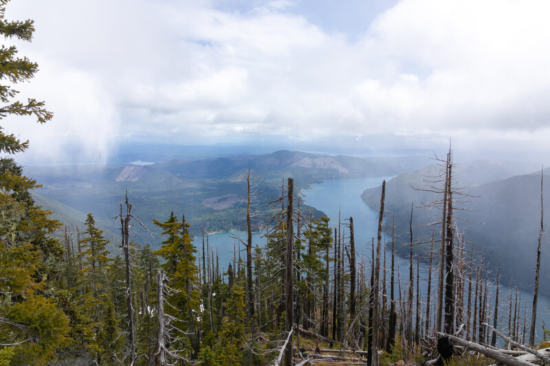 Lake Cushman from Mount Rose.