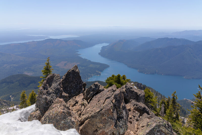 Lake Cushman from Mount Ellinor.