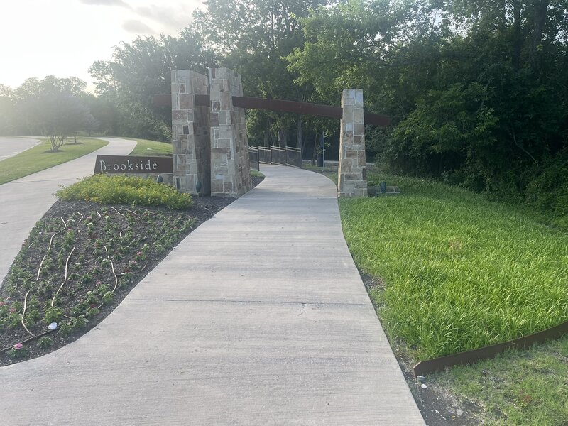 This is the trail entrance.