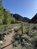 The trail in the valley.