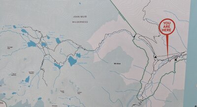 Trail map from sign