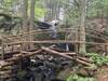 The bridge at Little Dog Falls.