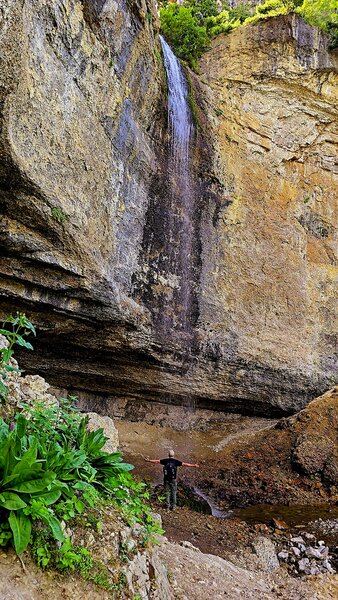 Darby Canyon Wind Cave Falls - The Lower Falls