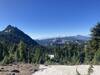 View from up on the ridge. Goat Peak is on the left.