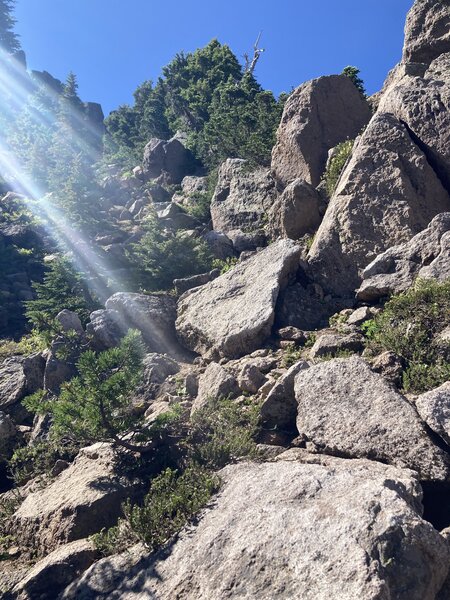 Scramble to the top of Goat Peak.
