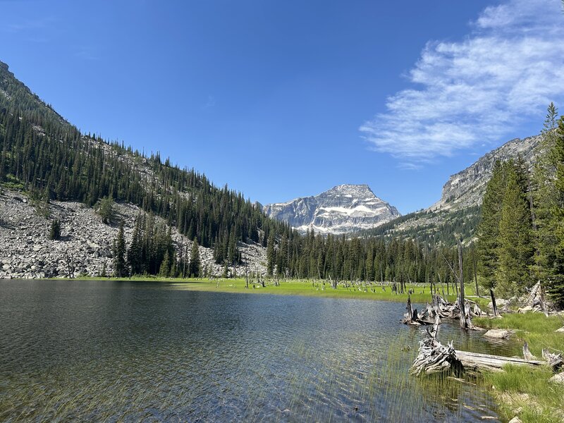 View of El Capitan from Little Rock Creek Lake.